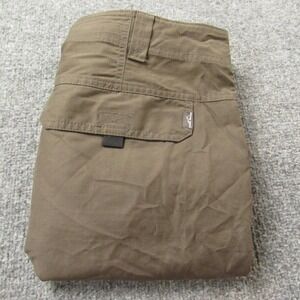 Eddie Bauer Travex Shorts Mens 38 Dark Olive Brown Outdoor Cargo‎ UPF 40 Pockets